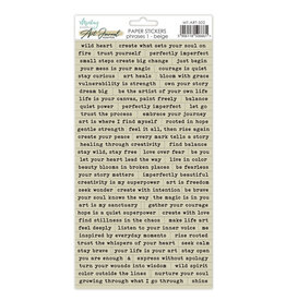 MINTAY MINTAY PHRASE 1 6x12 PAPER STICKERS - BEIGE