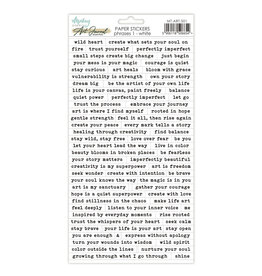 MINTAY MINTAY PHRASE 1 6x12 PAPER STICKERS - WHITE