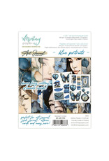 MINTAY MINTAY ART JOURNAL BLUE PORTRAITS 6x8 PAPER PAD 24 SHEETS