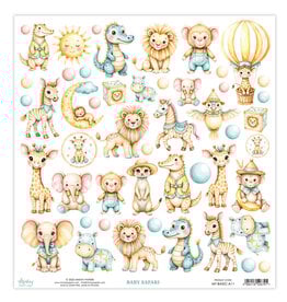 MINTAY MINTAY BABY SAFARI BASIC ELEMENTS 12x12 CARDSTOCK