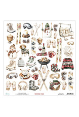 MINTAY MINTAY WINTER TIME BASIC ELEMENTS 12x12 CARDSTOCK