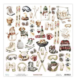 MINTAY MINTAY WINTER TIME BASIC ELEMENTS 12x12 CARDSTOCK