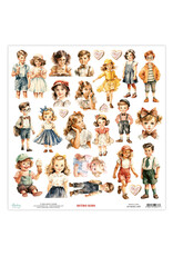 MINTAY MINTAY RETRO KIDS BASIC ELEMENTS 12x12 CARDSTOCK