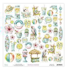 MINTAY MINTAY TROPICAL SUMMER BASIC ELEMENTS 12x12 CARDSTOCK