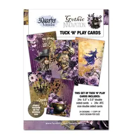 3QUARTER DESIGNS 3QUARTER DESIGNS GOTHIC INNOVATION TUCK 'N' PLAY CARDS SET
