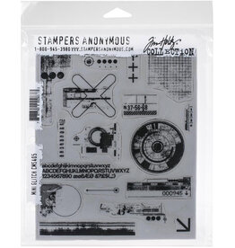 STAMPERS ANONYMOUS STAMPERS ANONYMOUS TIM HOLTZ COLLECTION MINI GLITCH CLING STAMP SET