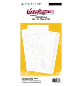 49 AND MARKET 49 AND MARKET VICKI BOUTIN IRRESISTIBLE FOCUS 6x12 RUB-ON TRANSFER SET 3/PK
