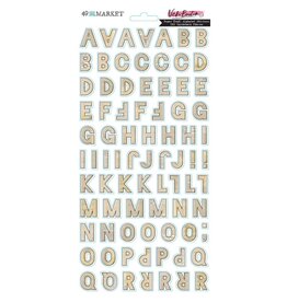 49 AND MARKET 49 AND MARKET VICKI BOUTIN PAPER TRAIL ALPHABET 6x12 CHIPBOARD STICKERS