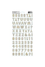 49 AND MARKET 49 AND MARKET VICKI BOUTIN PAPER TRAIL ALPHABET 6x12 CHIPBOARD STICKERS