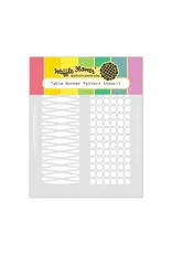 WAFFLE FLOWER WAFFLE FLOWER TABLE RUNNER PATTERN STENCIL