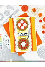 WAFFLE FLOWER WAFFLE FLOWER TABLE RUNNER PATTERN STENCIL