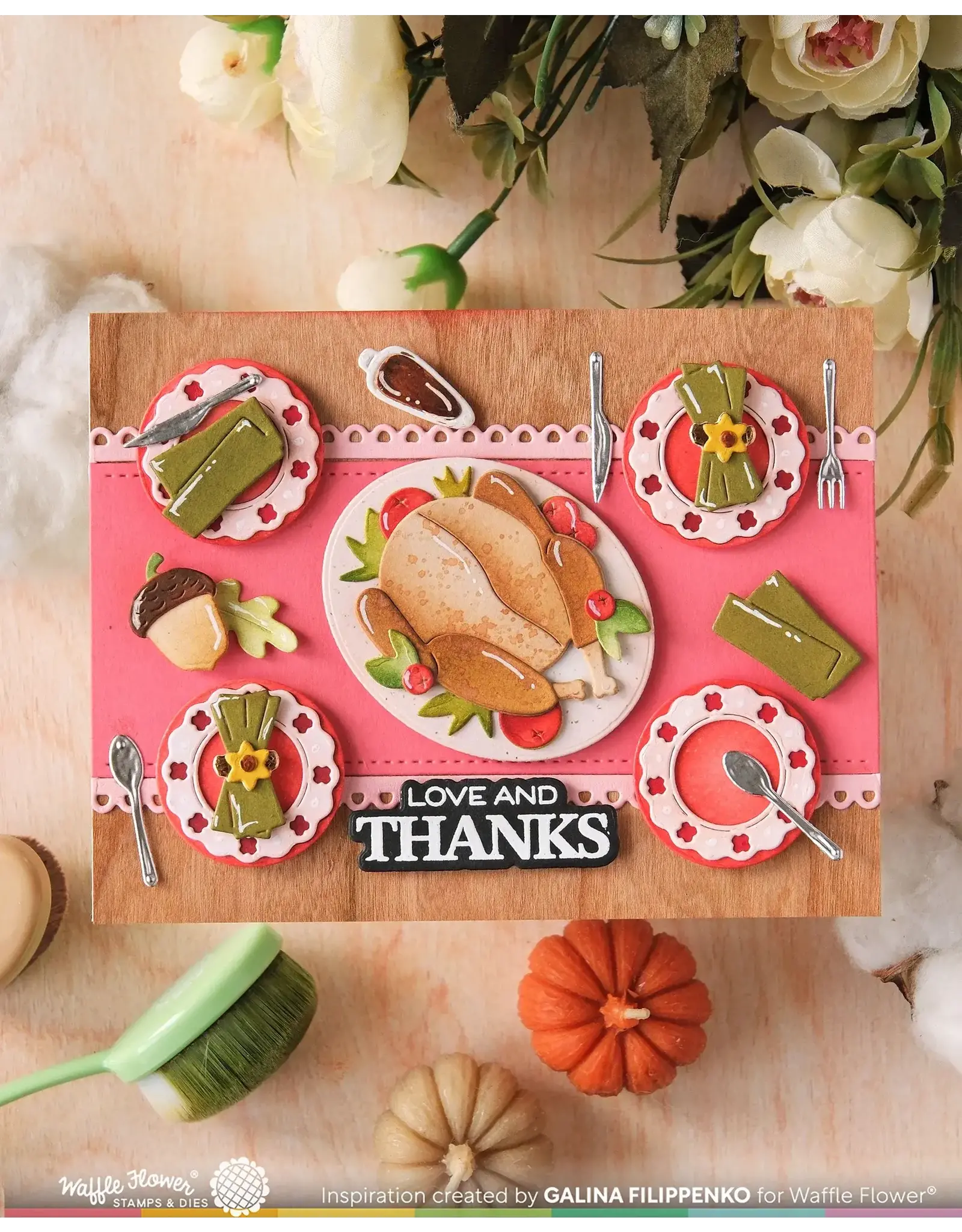WAFFLE FLOWER WAFFLE FLOWER TABLE ADD-ON TURKEY DIE SET