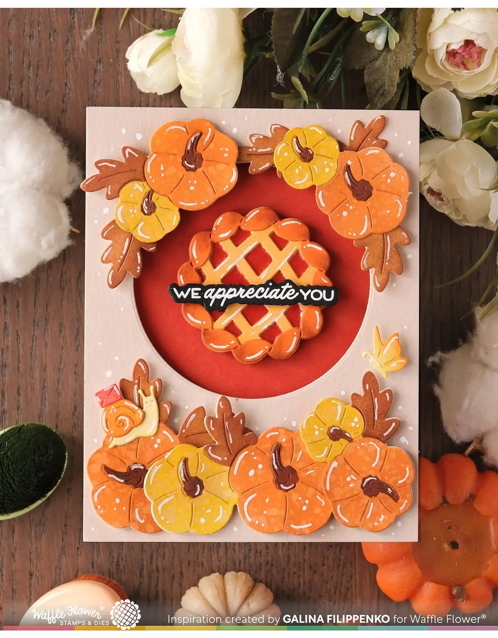 WAFFLE FLOWER WAFFLE FLOWER TABLE ADD-ON PIE DIE SET