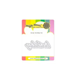WAFFLE FLOWER WAFFLE FLOWER SCRIPT BIRTHDAY DIE SET