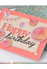 WAFFLE FLOWER WAFFLE FLOWER SCRIPT BIRTHDAY DIE SET