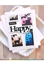 WAFFLE FLOWER WAFFLE FLOWER POSTAGE COLLAGE AUTUMN SUNSET CLEAR STAMP SET