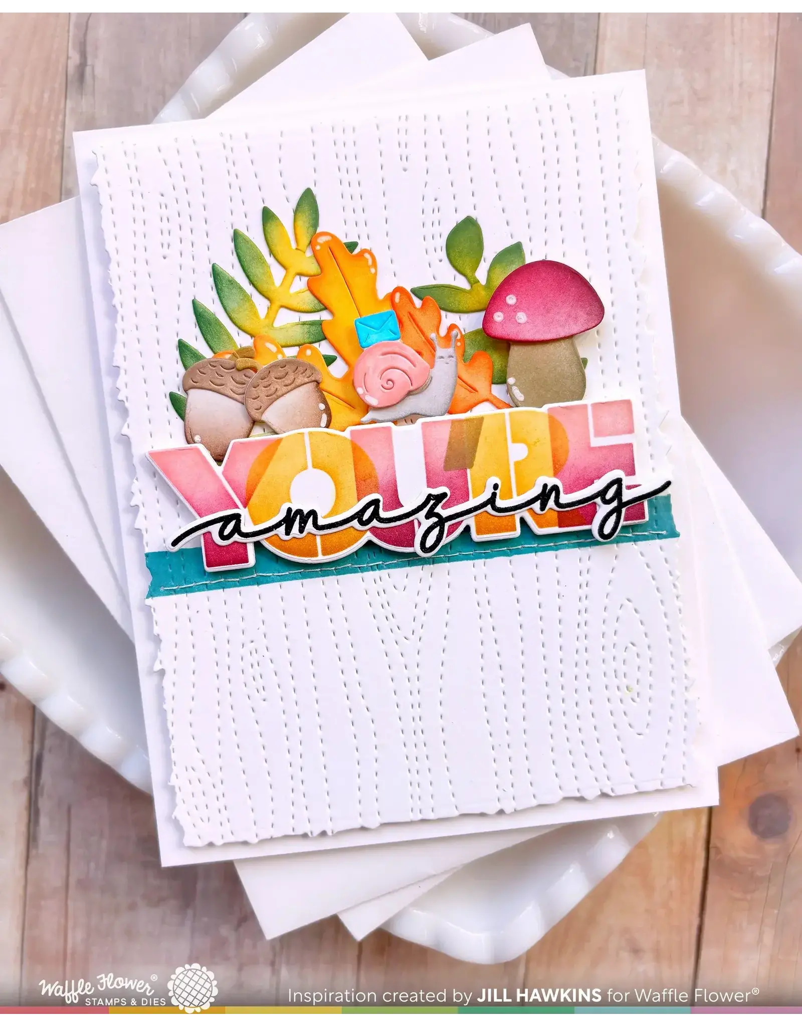 WAFFLE FLOWER WAFFLE FLOWER OVERLAPPING YOU'RE ADDITIONS CLEAR STAMP SET AND DIE COMBO