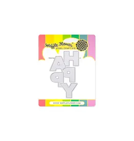WAFFLE FLOWER WAFFLE FLOWER OVERLAPPING VERTICAL HAPPY WORD DIE