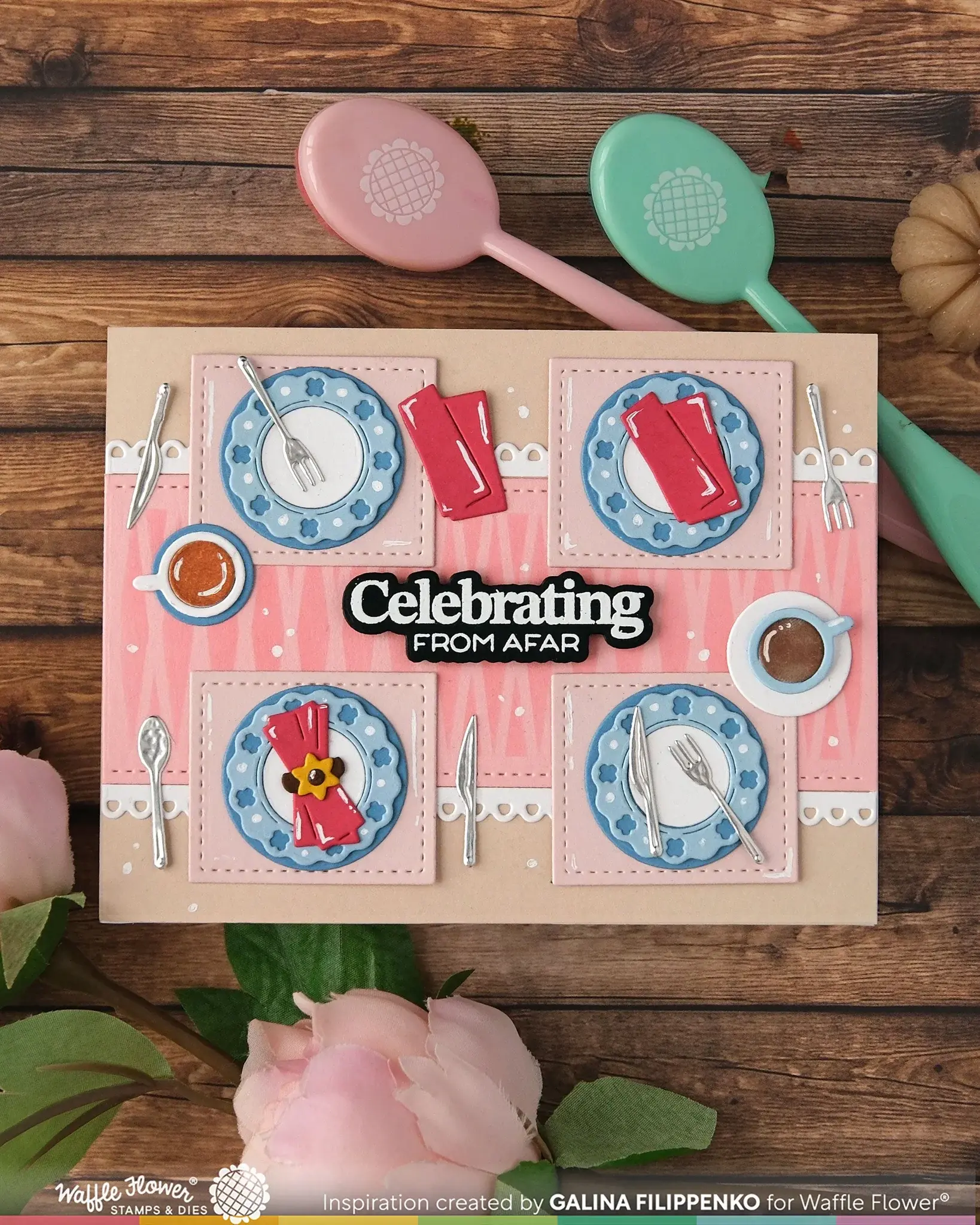 WAFFLE FLOWER WAFFLE FLOWER GRATEFUL HEART SENTIMENTS CLEAR STAMP SET