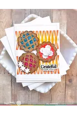 WAFFLE FLOWER WAFFLE FLOWER GRATEFUL HEART SENTIMENTS CLEAR STAMP SET AND DIE COMBO