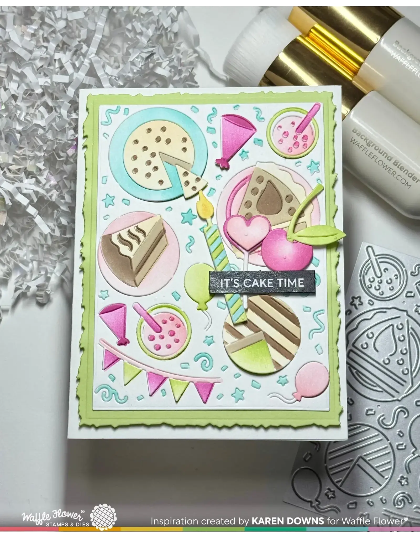 WAFFLE FLOWER WAFFLE FLOWER CAKE TIME TEXTURE DIE