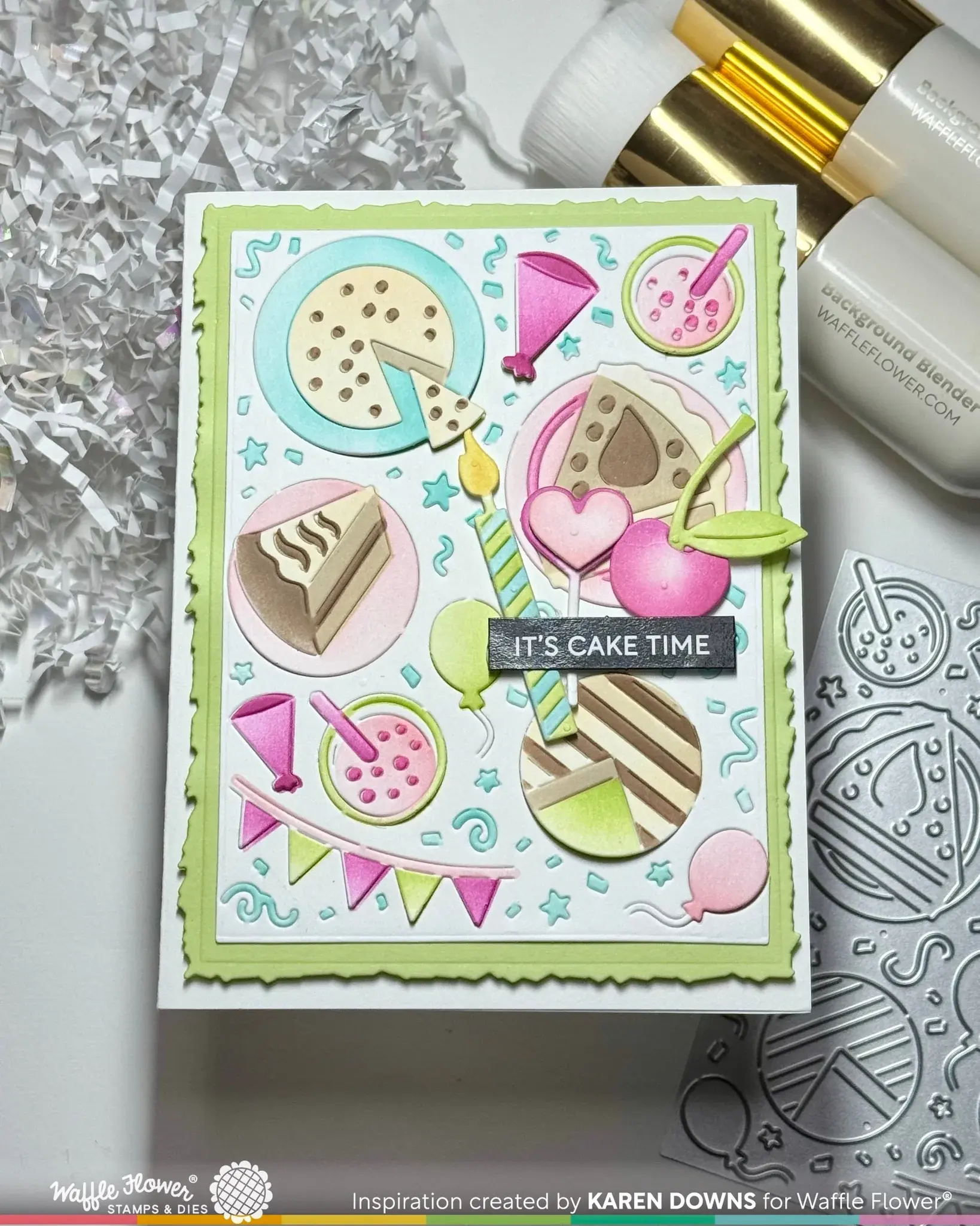 WAFFLE FLOWER WAFFLE FLOWER CAKE TIME TEXTURE DIE