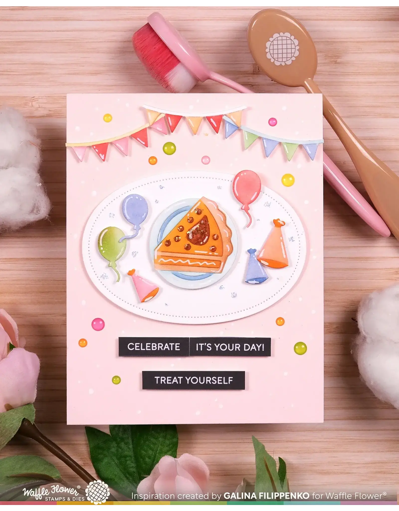 WAFFLE FLOWER WAFFLE FLOWER CAKE TIME TEXTURE DIE