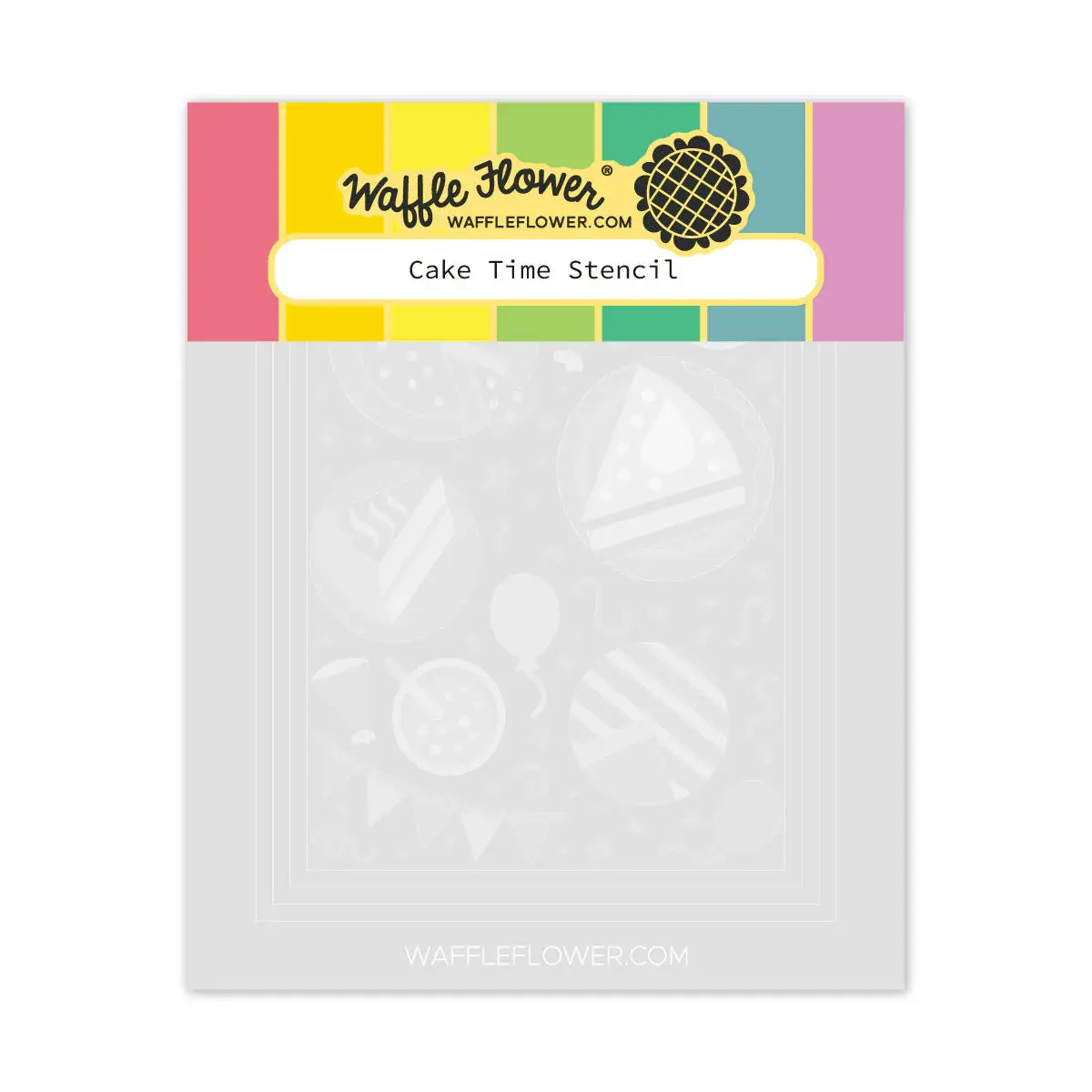 WAFFLE FLOWER WAFFLE FLOWER CAKE TIME STENCIL SET