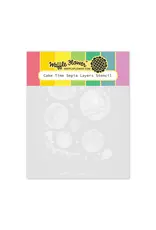 WAFFLE FLOWER WAFFLE FLOWER CAKE TIME SEPIA LAYERS STENCIL SET