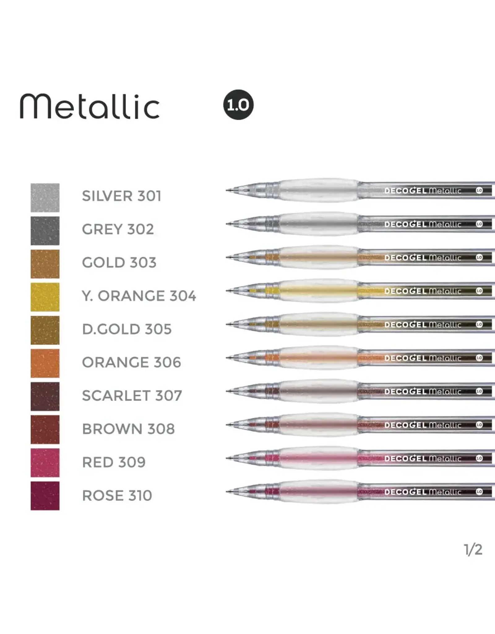 KARIN KARIN GRAY DECO GEL METALLIC PEN