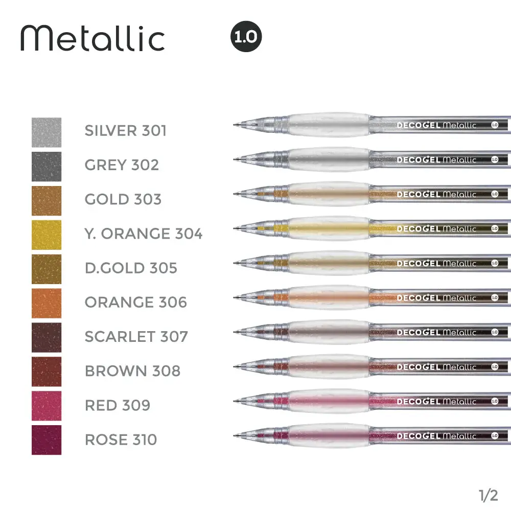 KARIN KARIN GRAY DECO GEL METALLIC PEN