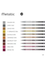KARIN KARIN SCARLET DECO GEL METALLIC PEN KARIN KARIN SCARLET DECO GEL METALLIC PEN