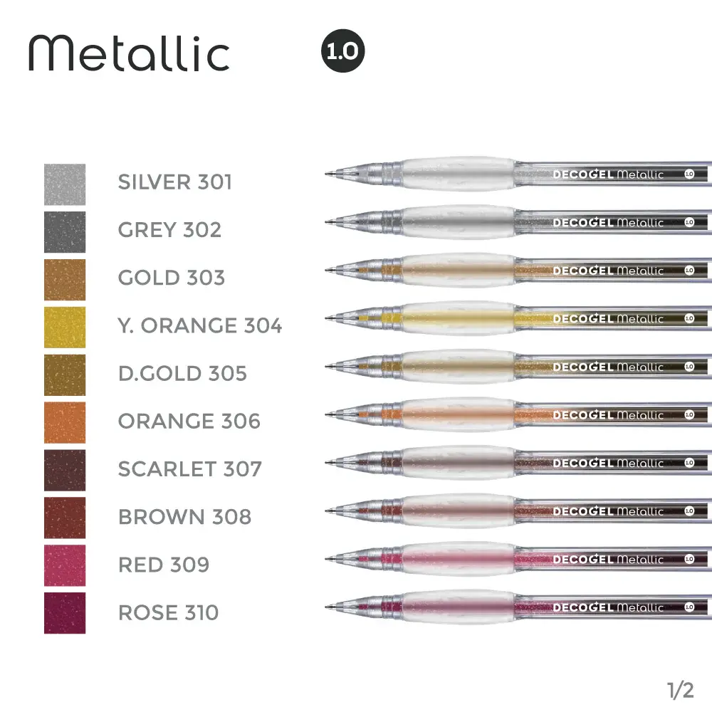 KARIN KARIN ORANGE DECO GEL METALLIC PEN