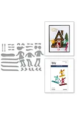 SPELLBINDERS SPELLBINDERS SIMON HURLEY SKI-SON'S GREETINGS COLLECTION HIT THE SLOPES ETCHED DIE SET