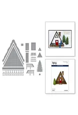SPELLBINDERS SPELLBINDERS SIMON HURLEY SKI-SON'S GREETINGS COLLECTION SKI LODGE ETCHED DIE SET
