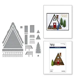 SPELLBINDERS SPELLBINDERS SIMON HURLEY SKI-SON'S GREETINGS COLLECTION SKI LODGE ETCHED DIE SET
