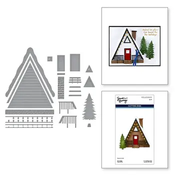 SPELLBINDERS SPELLBINDERS SIMON HURLEY SKI-SON'S GREETINGS COLLECTION SKI LODGE ETCHED DIE SET