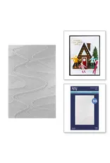 SPELLBINDERS SPELLBINDERS SKI-SON'S GREETINGS COLLECTION STREAMLINE 3D EMBOSSING FOLDER