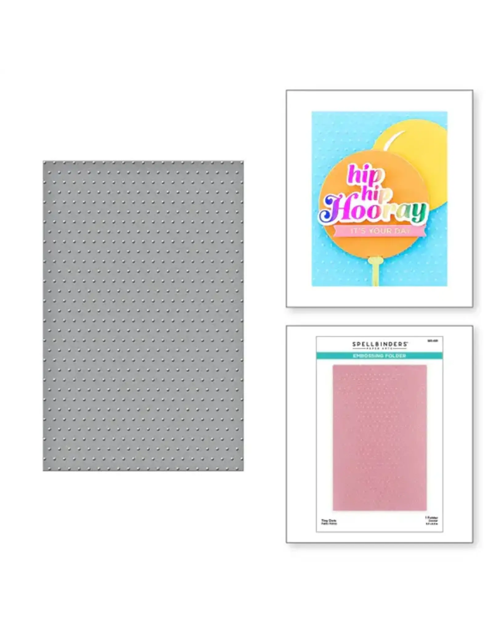 SPELLBINDERS SPELLBINDERS TINY DOTS EMBOSSING FOLDER