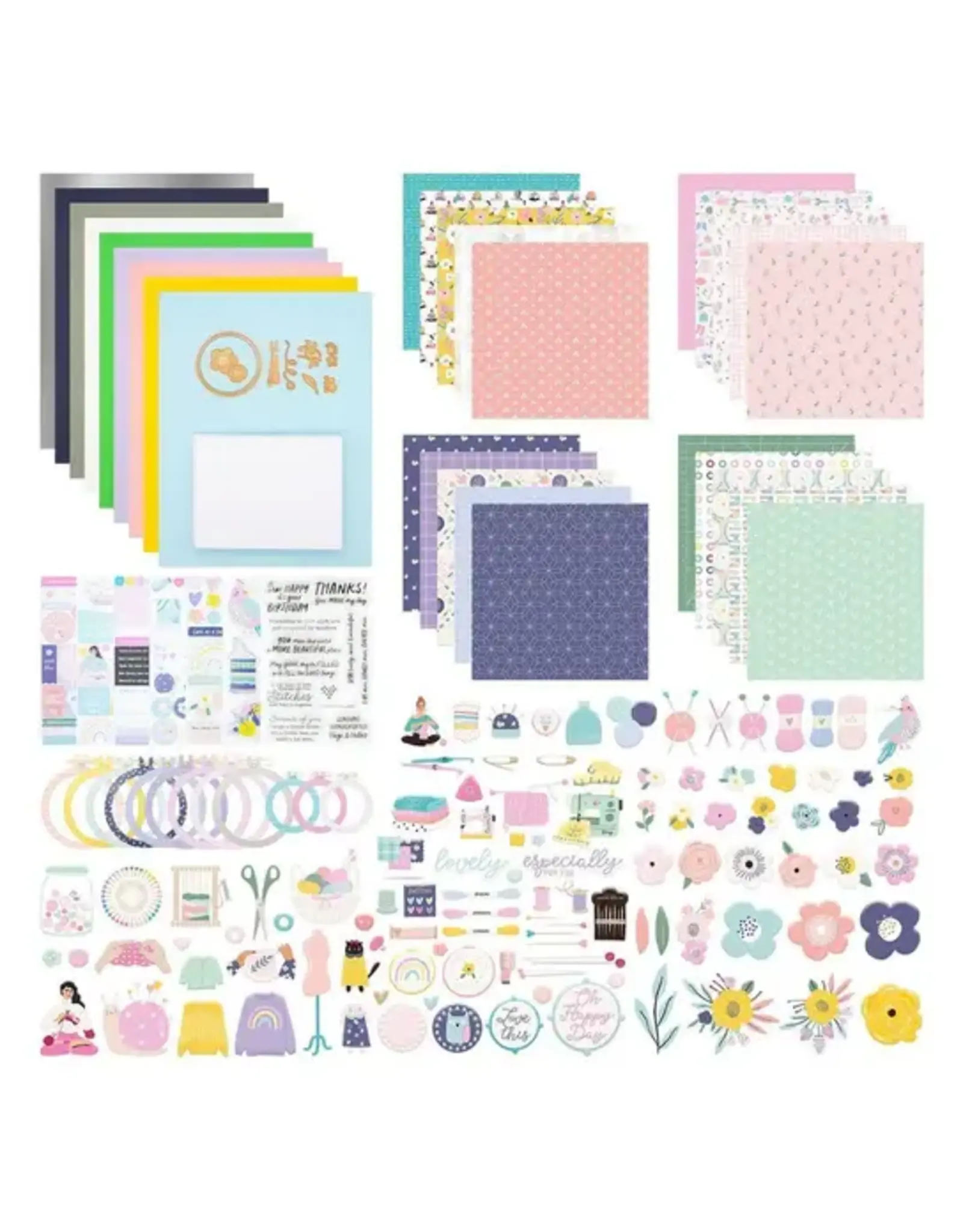 SPELLBINDERS SPELLBINDERS SEW HAPPY CARD KIT OF THE MONTH