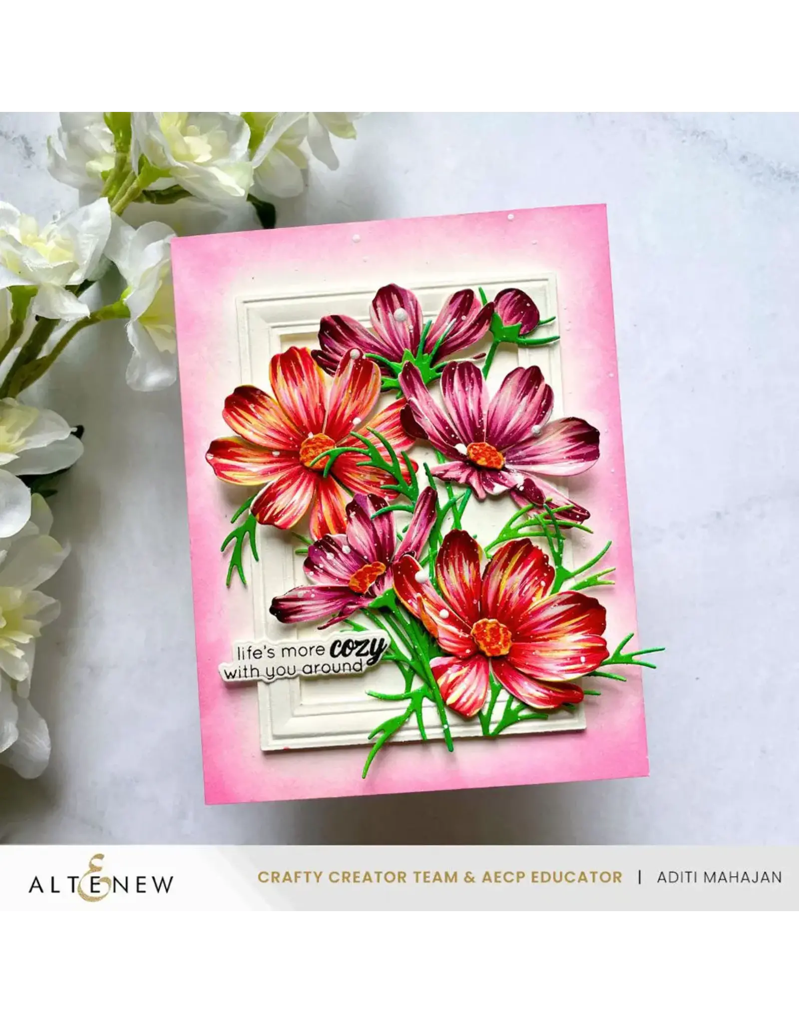 ALTENEW ALTENEW CRAFT-A-FLOWER: GARDEN COSMOS LAYERING DIE SET