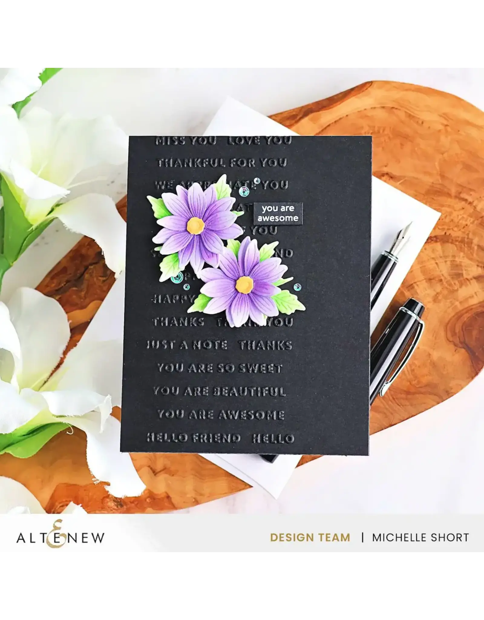 ALTENEW ALTENEW MINI SENTIMENTS 3D EMBOSSING FOLDER