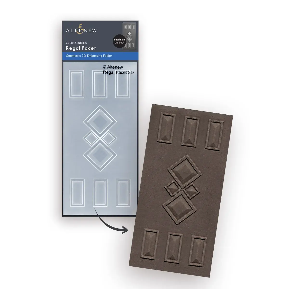 ALTENEW ALTENEW REGAL FACET 3D EMBOSSING FOLDER
