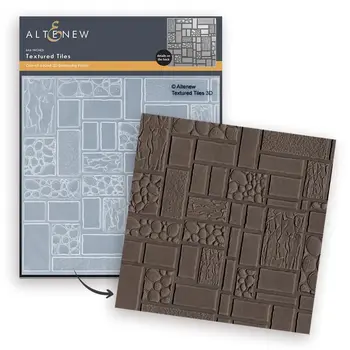 ALTENEW ALTENEW TEXTURED TILES 3D EMBOSSING FOLDER