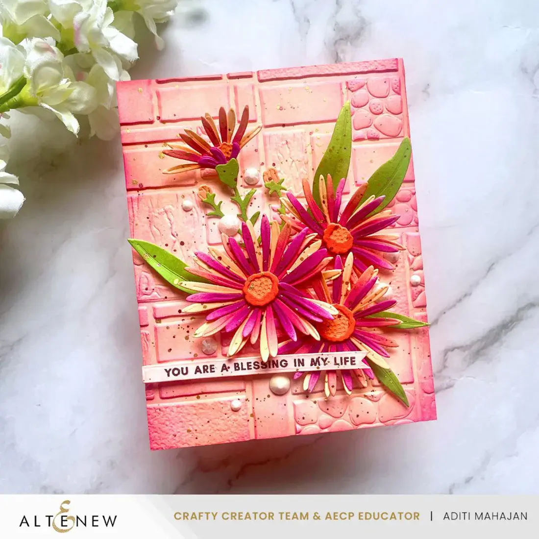 ALTENEW ALTENEW TEXTURED TILES 3D EMBOSSING FOLDER