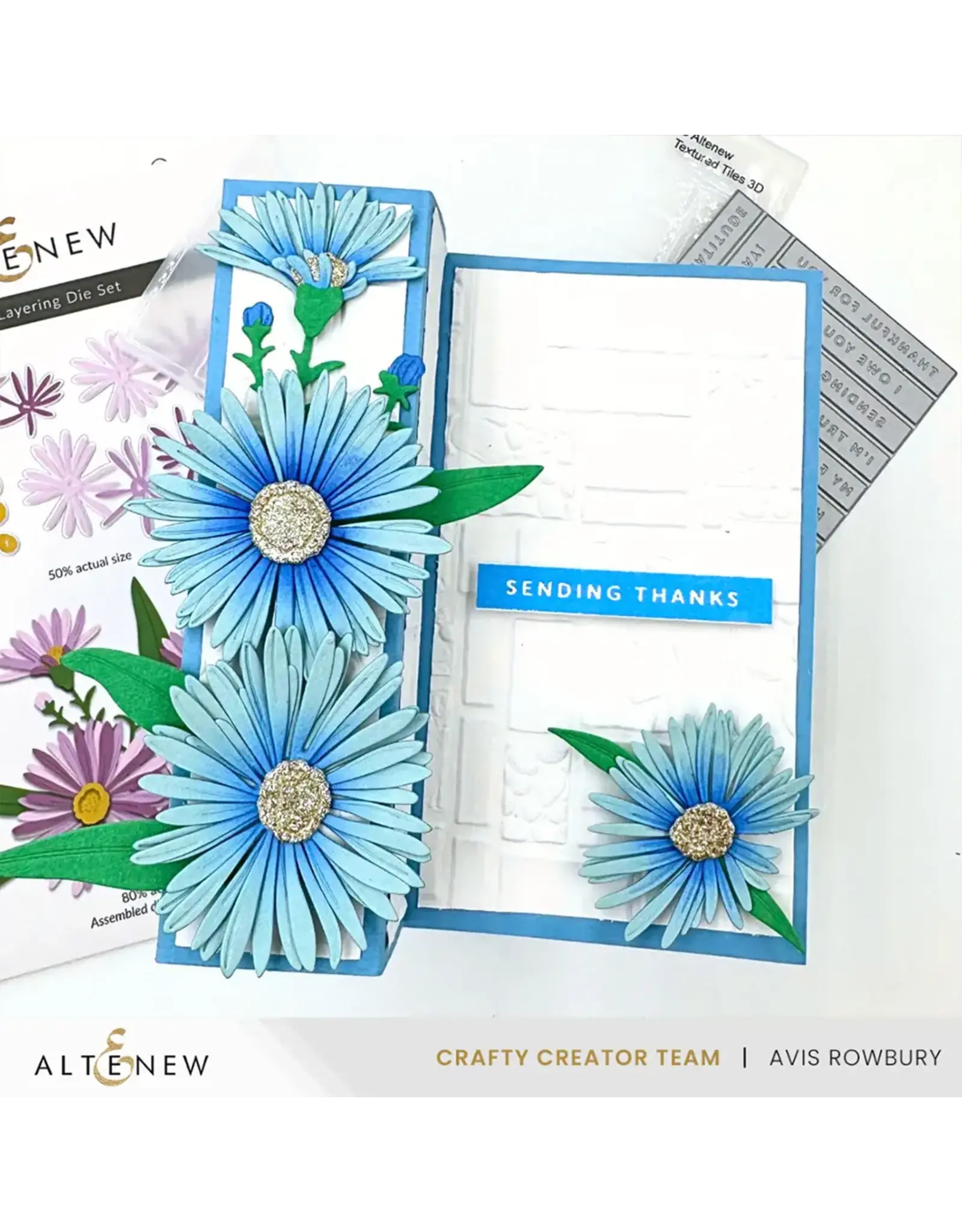 ALTENEW ALTENEW TEXTURED TILES 3D EMBOSSING FOLDER