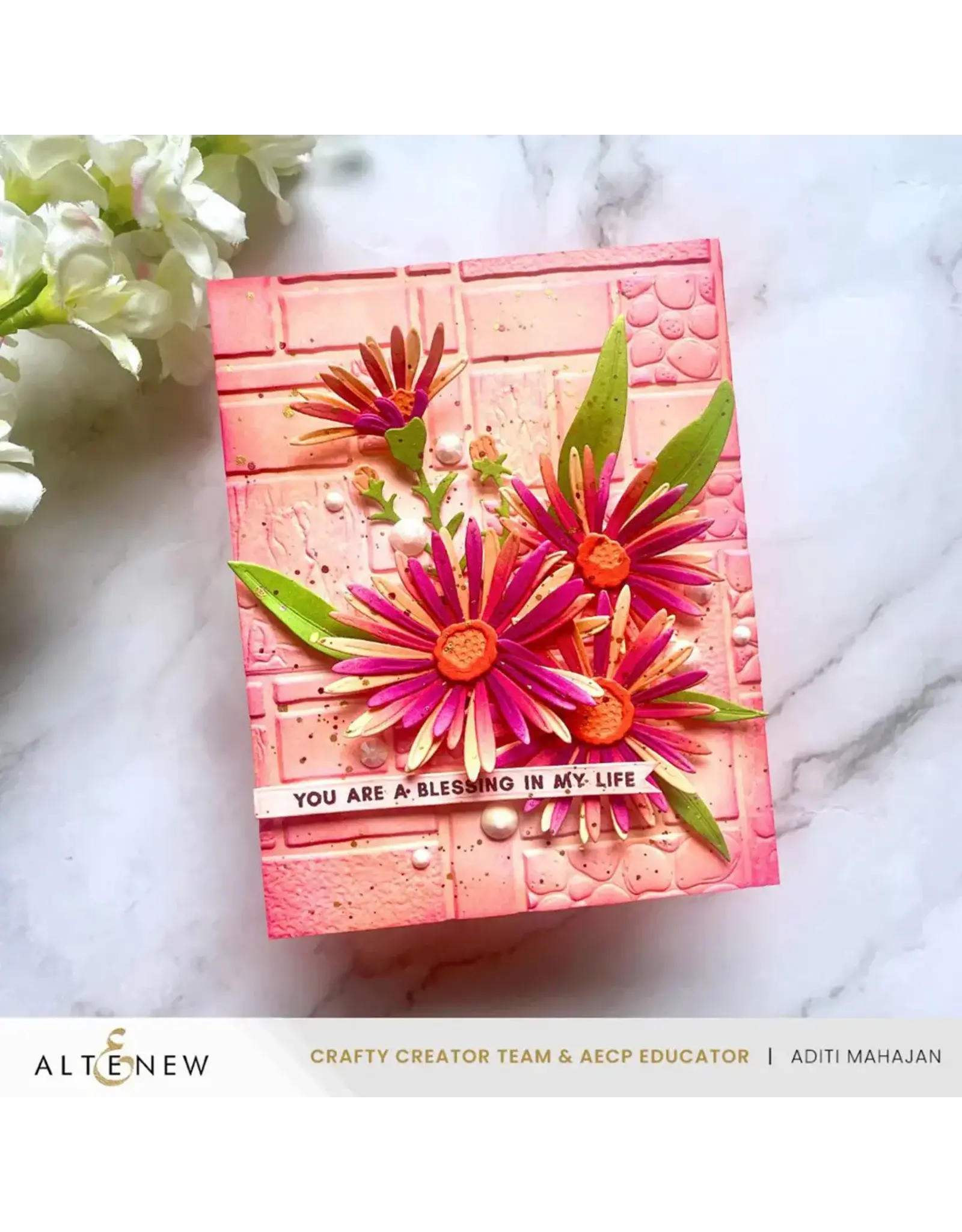 ALTENEW ALTENEW TEXTURED TILES 3D EMBOSSING FOLDER
