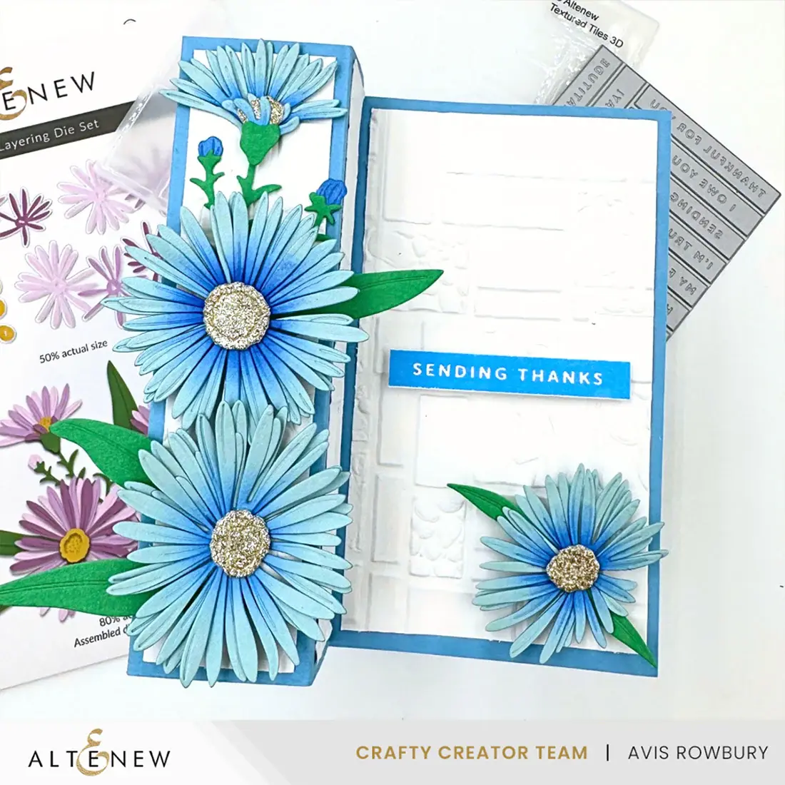 ALTENEW ALTENEW TEXTURED TILES 3D EMBOSSING FOLDER