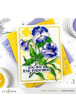 ALTENEW ALTENEW BUILD-A-GARDEN FANCIFUL PANSIES CLEAR STAMP, DIE SET AND STENCIL SET BUNDLE