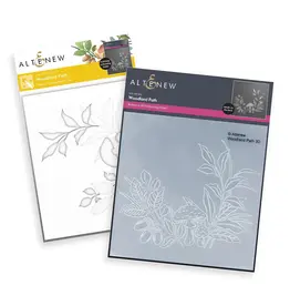 ALTENEW ALTENEW WOODLAND PATH 3D EMBOSSING FOLDER AND STENCIL SET BUNDLE